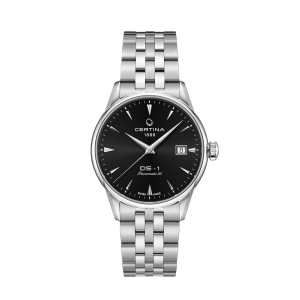 Certina - Montre Mixte DS-1 38mm - cadran noir - Ref C0292071105100