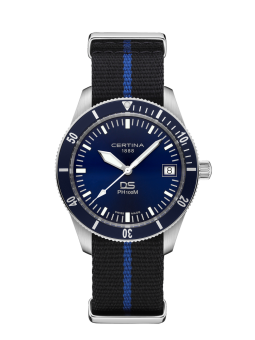 Certina - Montre Homme DS PH100M Gent - cadran bleu - Ref C0444101804000