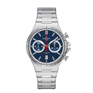 Certina - Montre Homme DS-7 Chrono Auto - Bleu - Ref C0434271104100