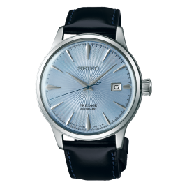 Seiko - Montre Automatique Collection Presage cuir bleu - Ref SRPB43J1