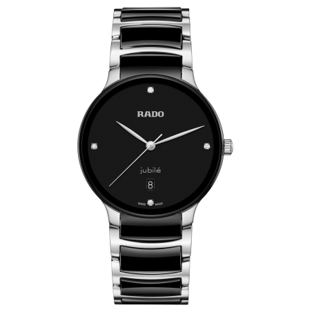 Montre Homme Rado Centrix Jubile Bracelet céramique noir - Réf. R30021712