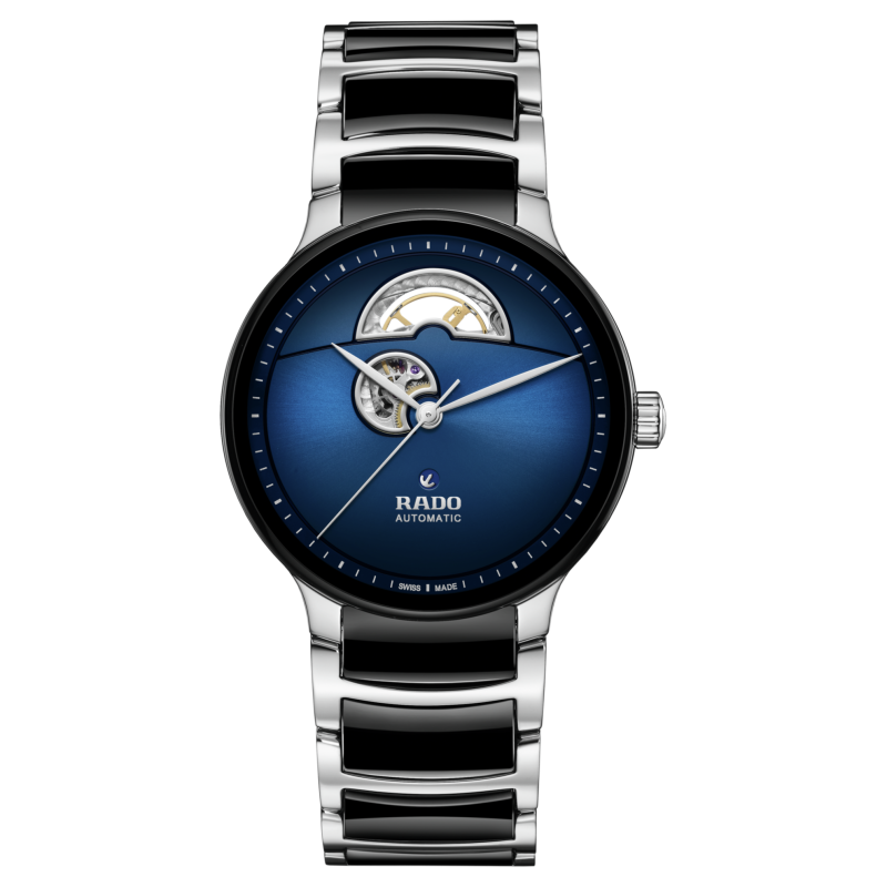 Montre Homme Rado Centrix Open Heart Bleu Céramique - Réf. R30012202