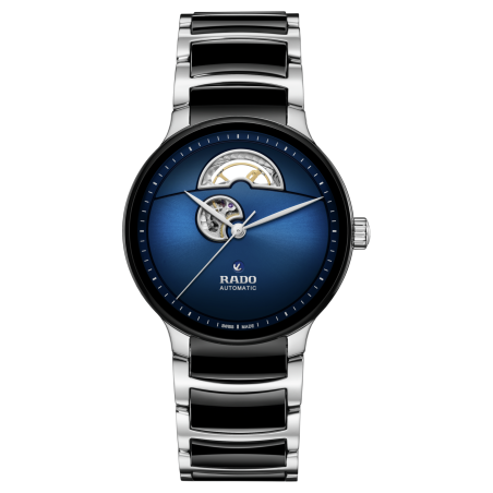 Montre Homme Rado Centrix Open Heart Bleu Céramique - Réf. R30012202