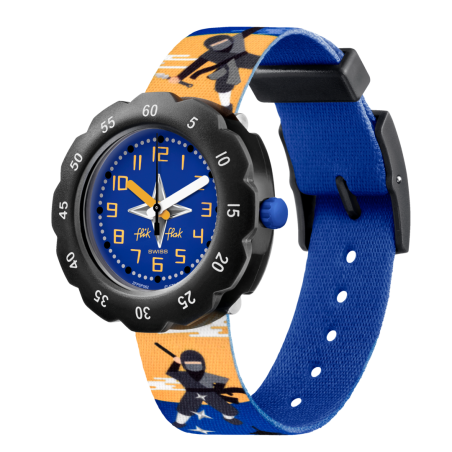 Montre Enfant Flik Flak Ninjamazing bracelet PET recyclé FPSP062