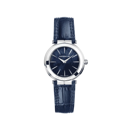 Montre Femme HERBELIN Newport Slim Bleu Cuir - 16922AP60BL
