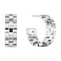 Boucles d'oreilles Calvin Klein, collection Sculptural Meridian, bijou acier référence 35000249