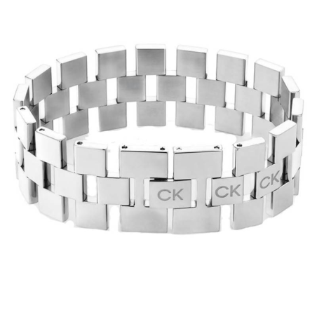 Bracelet Calvin Klein, collection Sculptural Meridian, bijou acier référence 35000243