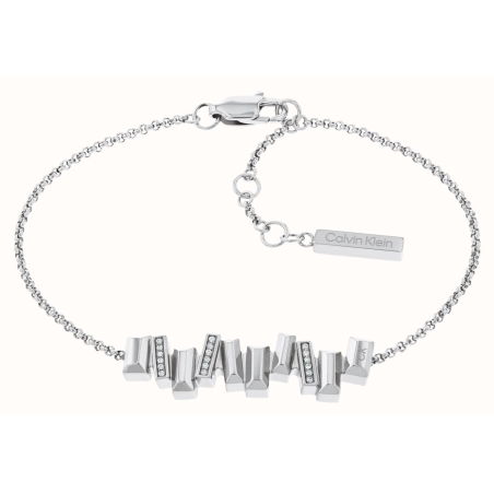 Bracelet Calvin Klein, collection Sculptural Luster, bijou acier référence 35000240