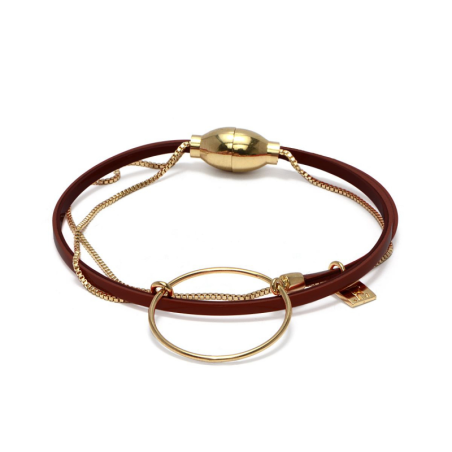 Flowers for Zoé - Bracelet Cuir Nolah Mariniere
