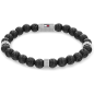 Bracelet Homme Tommy Hilfiger Perles en pierres noires