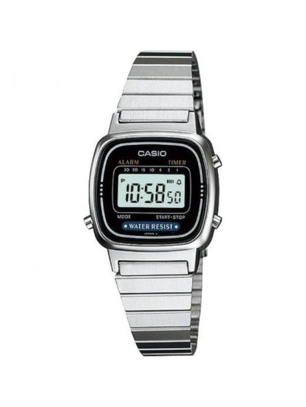 Montre Mixte CASIO Vintage Acier Argenté - LA670WEA-1EF