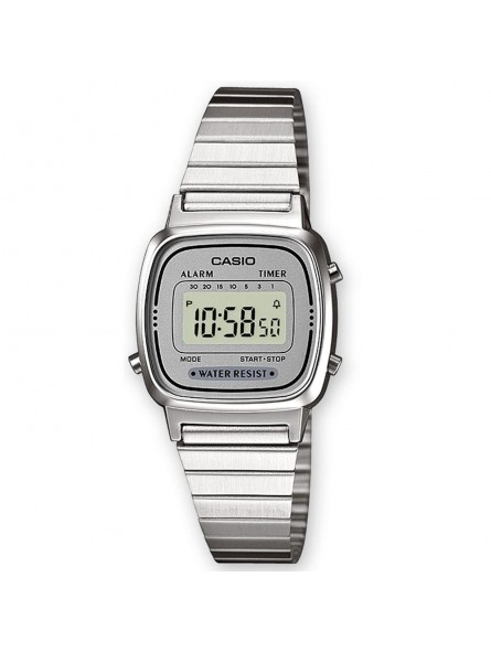 Montre Mixte CASIO Vintage Acier Gris - LA670WEA-7EF