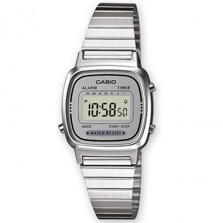 Montre Mixte CASIO Vintage Acier Gris - LA670WEA-7EF