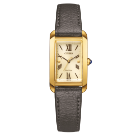 CITIZEN - Montre Femme Rectangulaire doré - Ref EW5622-09P