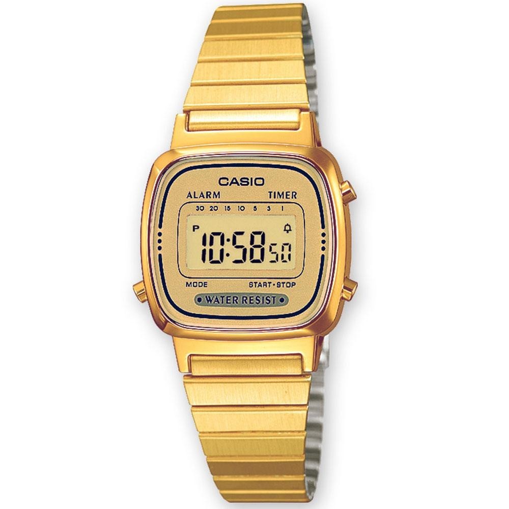 Montre Mixte CASIO Vintage Acier Doré - LA670WEGA-9EF