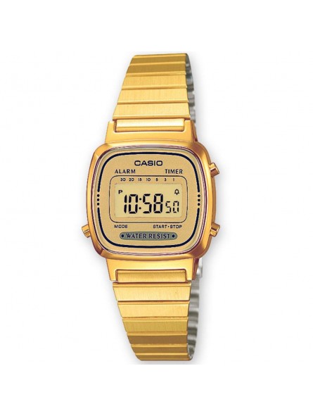 Montre Mixte CASIO Vintage Acier Doré - LA670WEGA-9EF