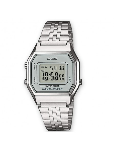 Montre Mixte CASIO Vintage Acier Argenté - LA680WEA-7EF
