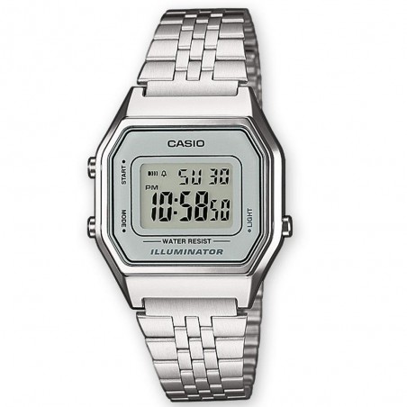 Montre Mixte CASIO Vintage Acier Argenté - LA680WEA-7EF