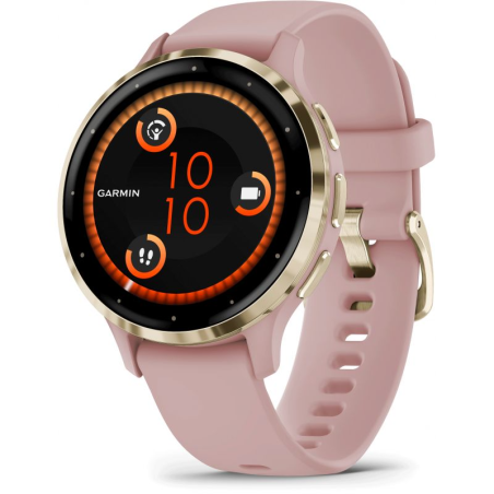 GARMIN - Montre Femme Venu 3S Rose Gold - Ref 010-02785-03