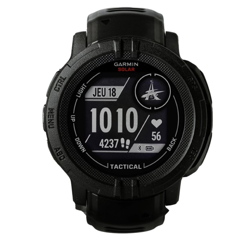 GARMIN - Montre Homme Instinct 2 Solar Tactical - Ref 010-02627-0A