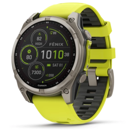 GARMIN - Montre Homme Fenix 8 jaune - Ref 010-02906-21