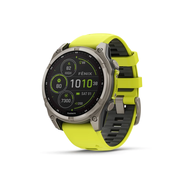 GARMIN - Montre Homme Fenix 8 jaune - Ref 010-02906-21