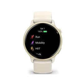 GARMIN - Montre Mixte Vívoactive 6 Lunar Gold - Ref 010-02985-01
