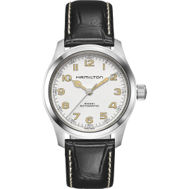HAMILTON - Montre Homme Khaki Field Automatic cuir - Ref H70405710