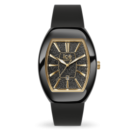 ICE WATCH - Montre Femme ICE boliday Dome Black glitter gold - Ref 024030
