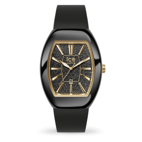 ICE WATCH - Montre Femme ICE boliday Dome Black glitter gold - Ref 024030