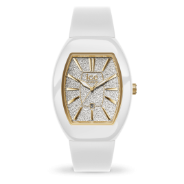ICE WATCH - Montre Femme ICE boliday Dome White glitter gold - Ref 24033