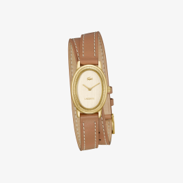 LACOSTE - Montre Femme Double tour marron - Ref 2001454