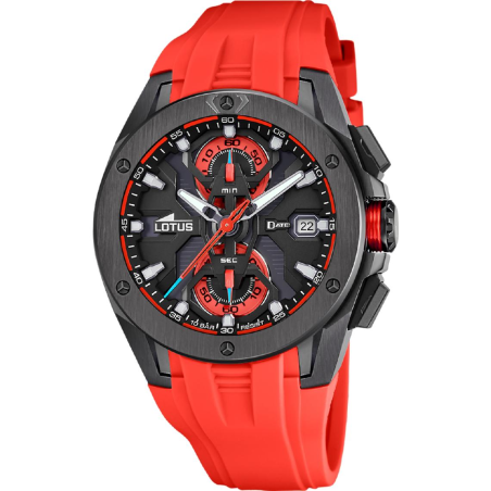 LOTUS - Montre Homme Silicone rouge - Ref 18943/5