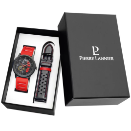 PIERRE LANNIER - Montre Homme Coffret Paddock - Ref 441F459