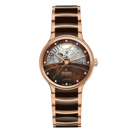 RADO - Montre Femme Centrix Automatic Diamonds Open Heart - Ref R30029902