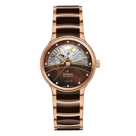 RADO - Montre Femme Centrix Automatic Diamonds Open Heart - Ref R30029902