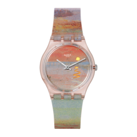 SWATCH - Montre Femme Turner's Scarlet Sunset - Ref SO28Z700
