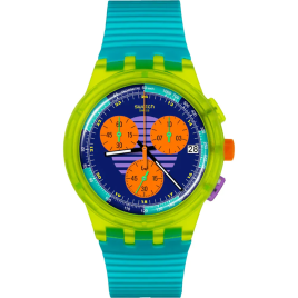SWATCH - Montre Homme Swatch Neon Wave - Ref SUSJ404
