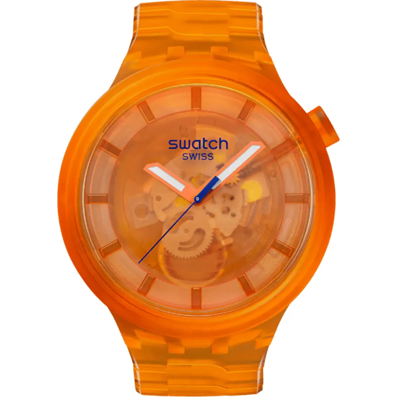 SWATCH - Montre Femme Orange Joy - Ref SB05O103