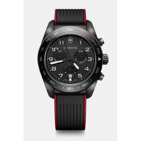 VICTORINOX - Montre Homme Swiss Army Chronograph noir - Ref 242051