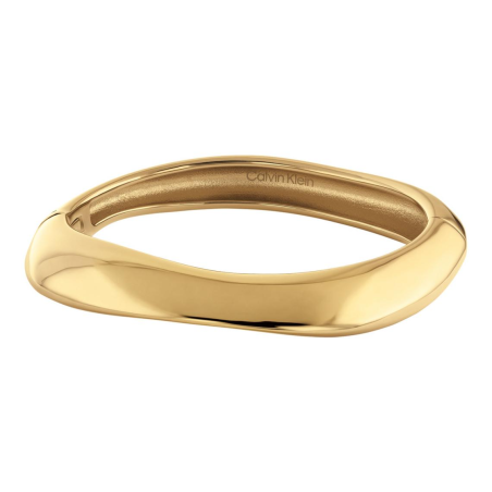 Calvin Klein - Bracelet Jonc acier doré - Ref 35000818