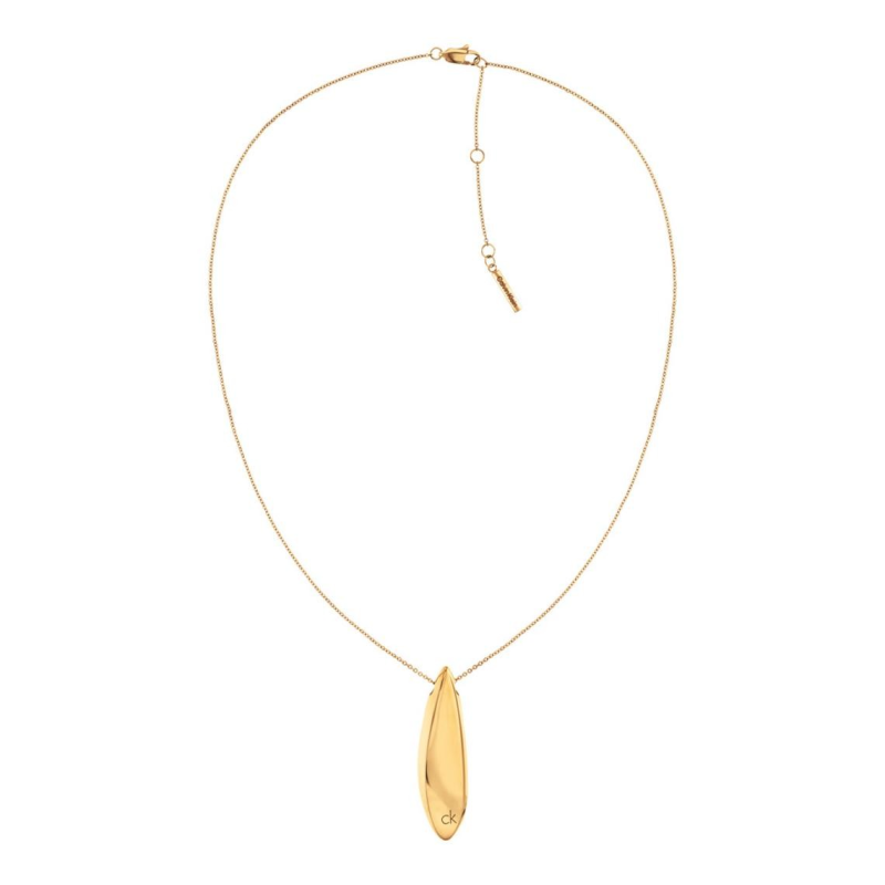 Calvin Klein - Collier pendant acier doré - Ref 35000814