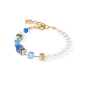 Coeur de Lion - Bracelet Geocube bleu et blanc - Ref 5086/30-0716