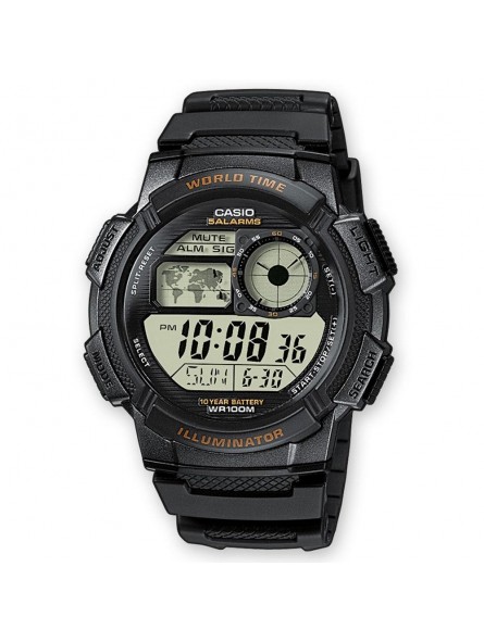 Montre Homme CASIO Digitale Résine Noire - AE-1000W-1AVEF