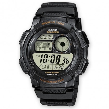 Montre Homme CASIO Digitale Résine Noire - AE-1000W-1AVEF