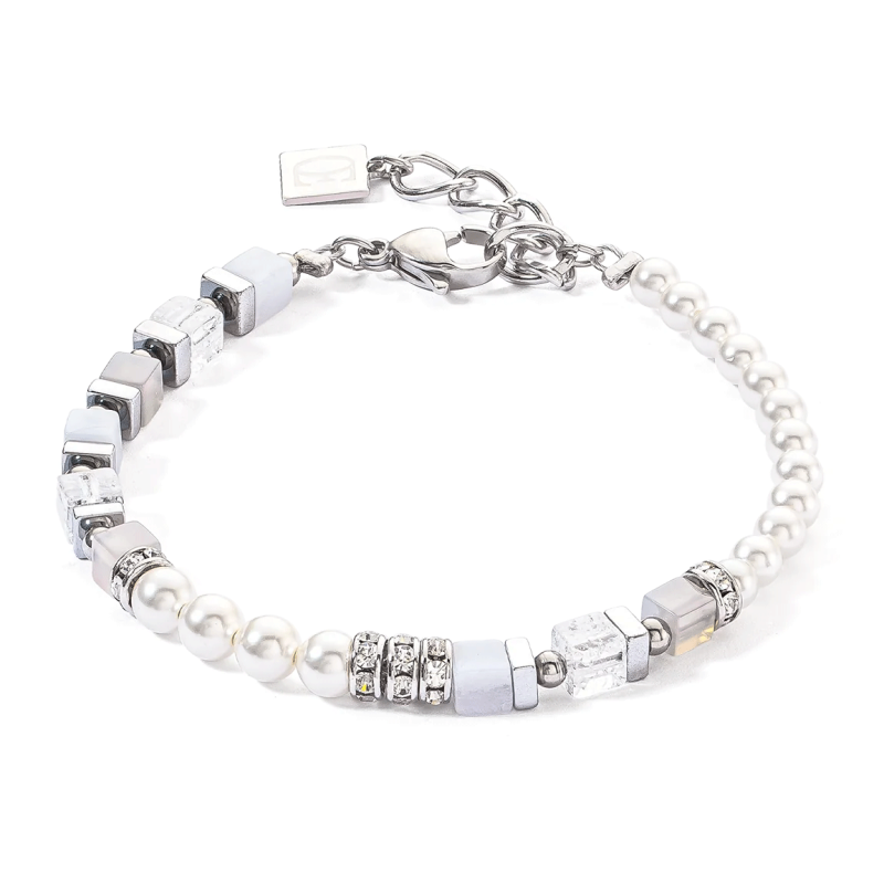 Coeur de Lion - Bracelet Geocube bleu clair - Ref 4354/30-0720