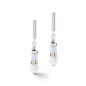 Coeur de Lion - Boucles d'oreilles Geocube bleu clair - Ref 4354/21-0720
