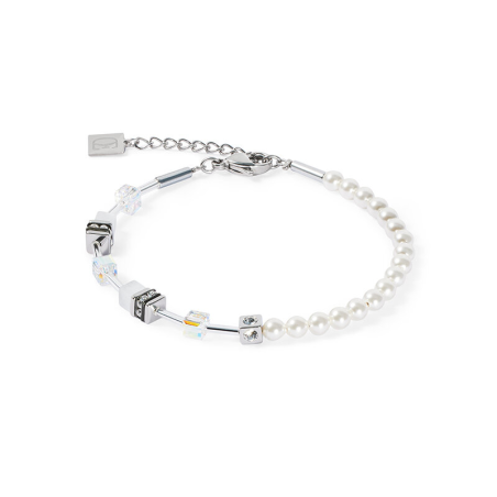 Coeur de Lion - Bracelet Geocube blanc - Ref 4087/30-1417