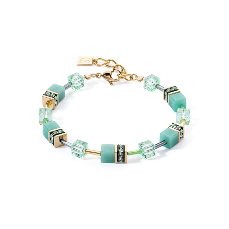 Coeur de Lion - Bracelet Geocube rose acier blanc - Ref 4020/30-0533