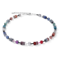 Coeur de Lion - Collier Geocube multicolore - Ref 2840/10-1578